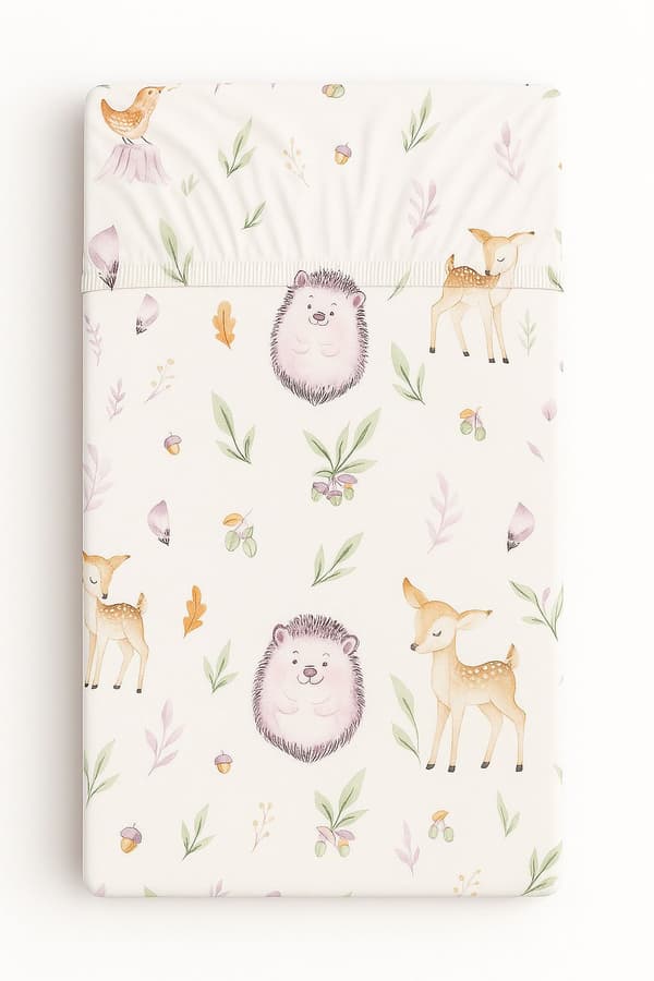 Bomuldslagner til tremmeseng 120x60 cm - skovens delikatesse
