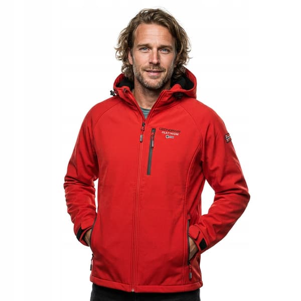 Geographical Norway Softshell Takito röd herr 2XL