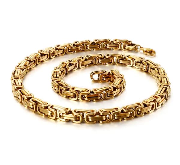 KEDJA Guld Herrkedja Royal Diamond + GRATIS