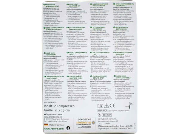 ROWO Kalte-/ Warmekompressen Set 12x29cm