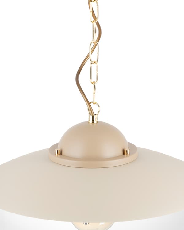 Kök Beige Glaspendel 1xE27