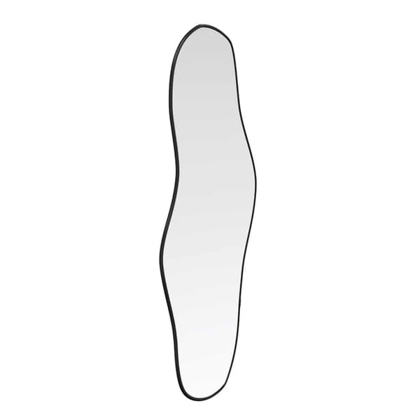 vidaXL vægspejl, sort, 60x25 cm