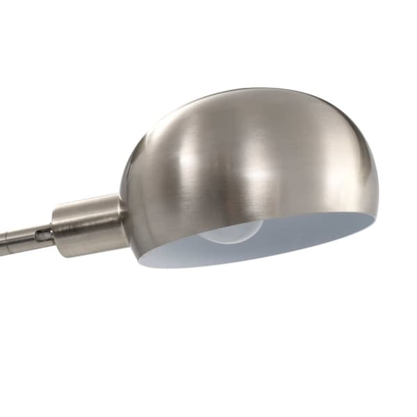 vidaXL gulvlampe, 200 cm, 5 x E14, sølv