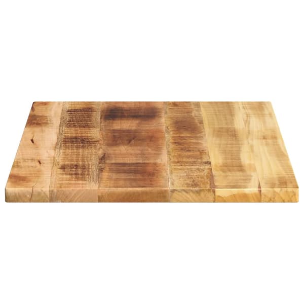 vidaXL bordplade 80x50x3,8 cm rektangulær ru mangotræ
