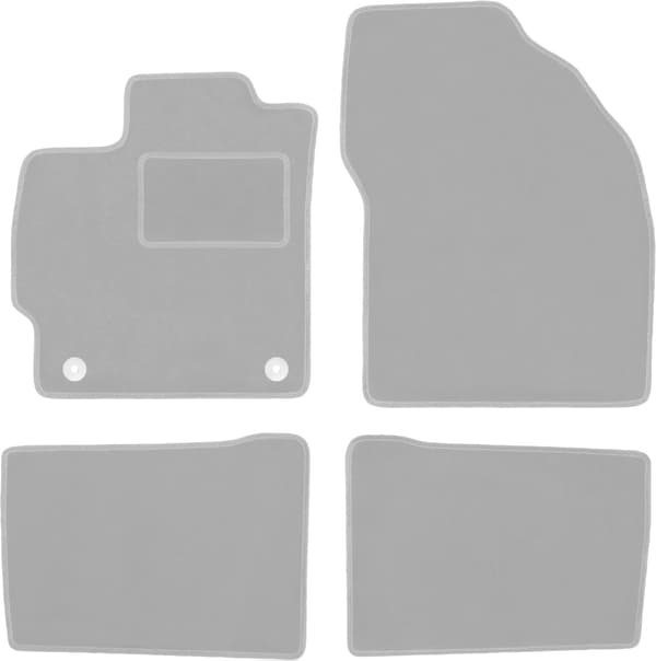 Grå bilmåtter til: Toyota Prius III XW30 hatchback (2011-2015)