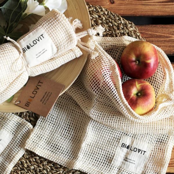Bilovit Zero Waste Shoppingkassar Set - 3 delar