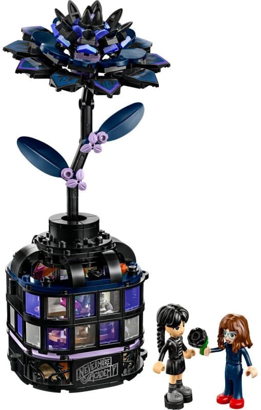 LEGO Wednesday Sort Dahlia Blomst 358-delt sæt (76784)