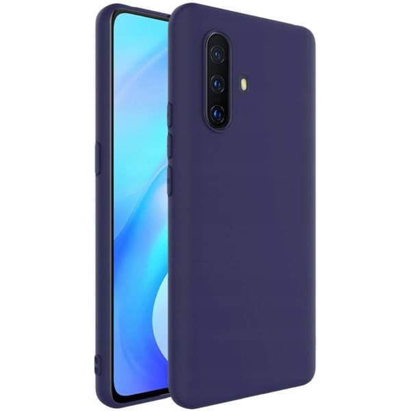 MARINEBLÅ BAGSIDECOVER til Samsung Galaxy A22 4G+ GLAS