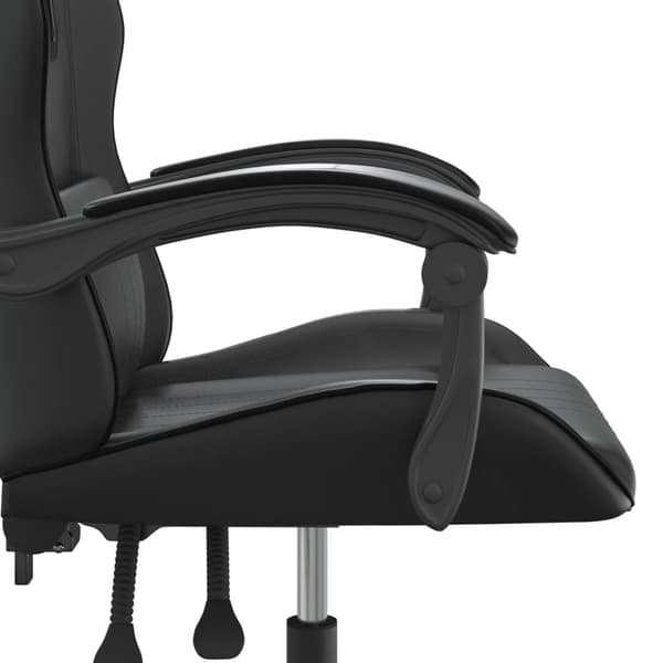 vidaXL Gamingstol, svart, konstläder