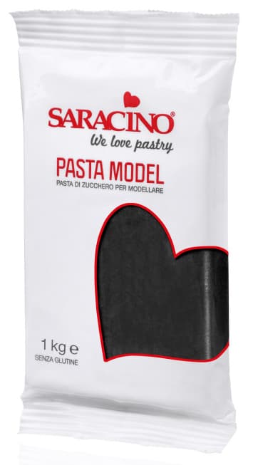 Svart Model Paste 1kg - Saracino