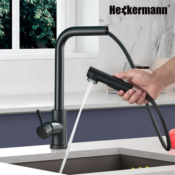 Heckermann SZ-888 Sort multifunktionelt køkkenarmatur