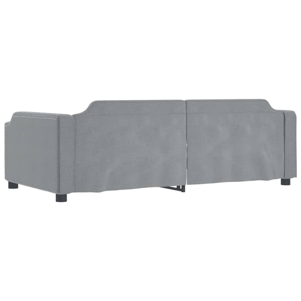 vidaXL Bäddsoffa ljusgrå 100x200 cm tygklädd