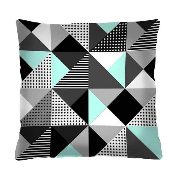 Kudde - MELANGE MINT - 40x40 cm