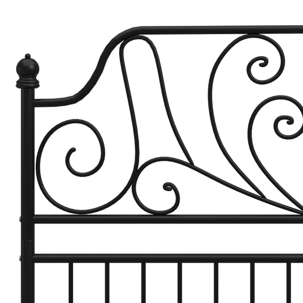 vidaXL sengestel sort metal 120 x 200 cm