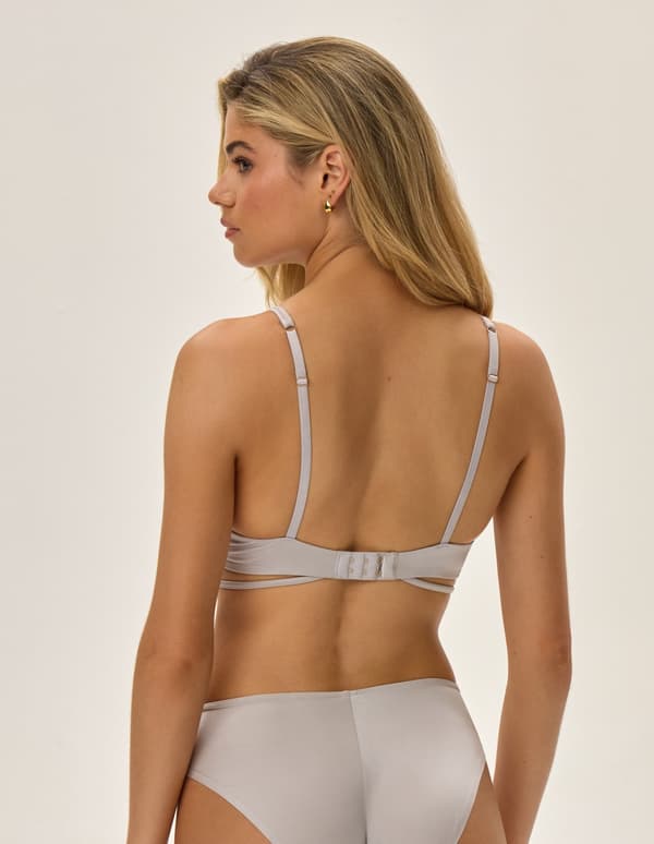 Olla Push-Up -rintaliivit - Vaaleanharmaa 80C