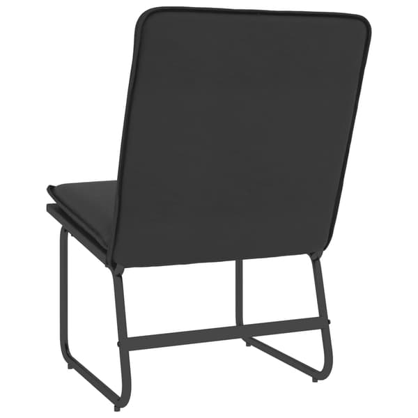 vidaXL loungestol, sort, 54x75x76 cm, kunstlæder