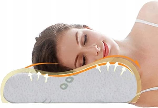 Ortopædisk nakkestøttepude i memory foam