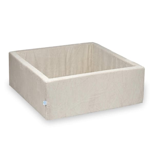 Tør pool 110x110x40 fløjlsbukser beige uden bolde