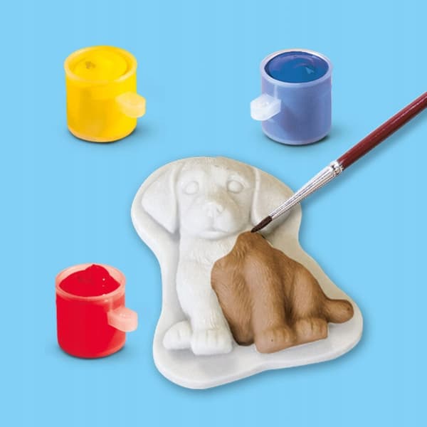 Gipsstøbning HUNDE sæt med SES Creative maling 01294