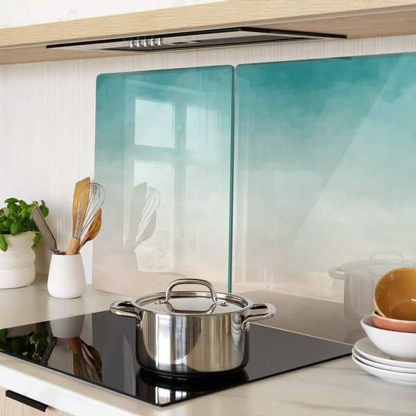 Dekorative glasplader til servering af snacks abstrakt 2x40x52 cm