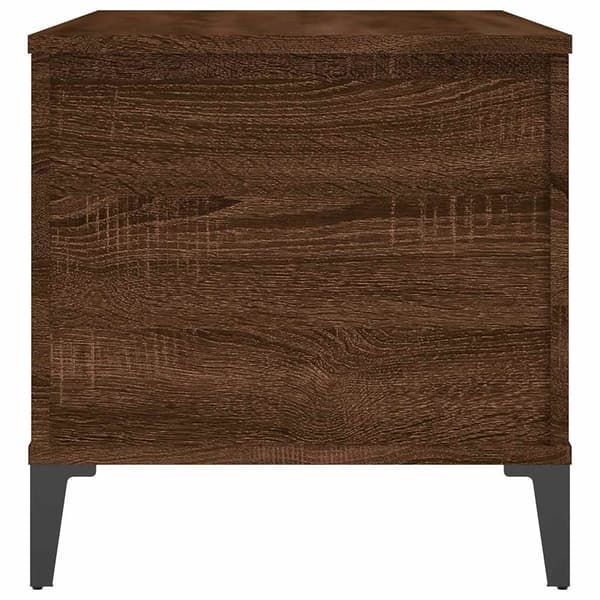 vidaXL sofabord brunt egetræ 90x44,5x45 cm
