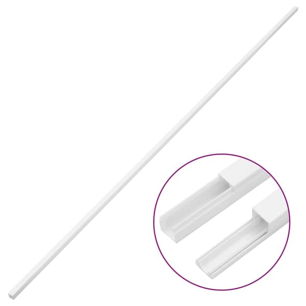 vidaXL Elrör, 30x15 mm, 10 m, PVC