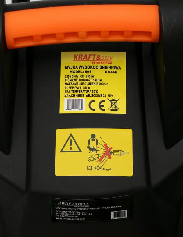 Högtryckstvätt 2000W 200Bar KD447