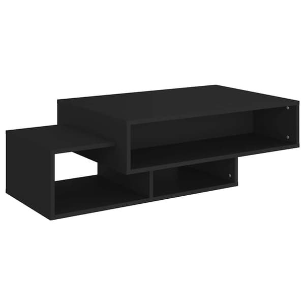 vidaXL sofabord, sort, 105x55x32 cm, træbaseret materiale