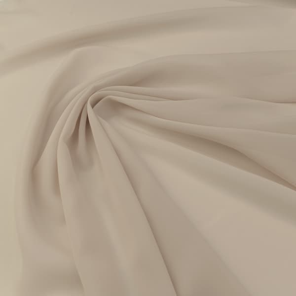 Beige chiffonmateriale