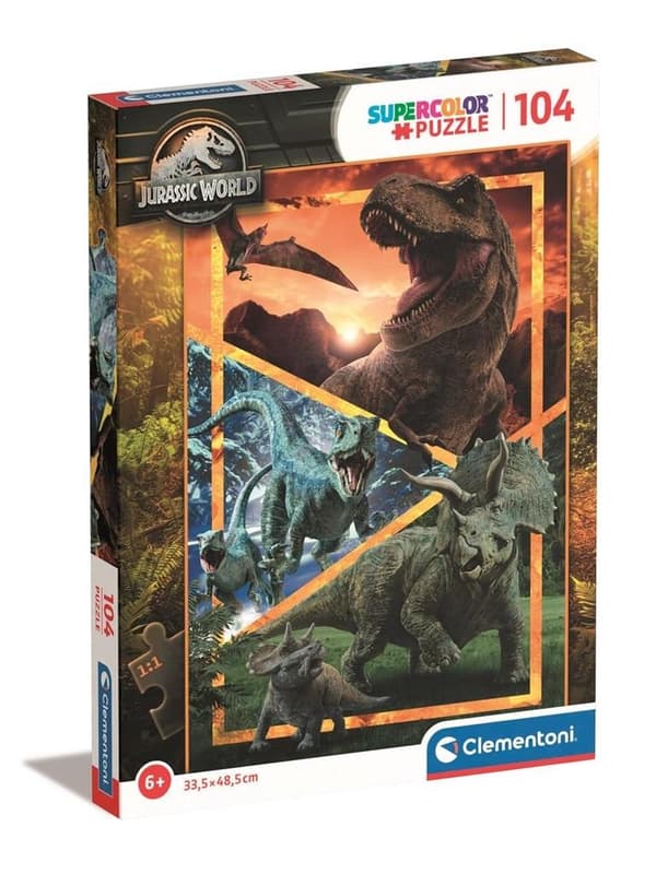 Puslespil 104 Super Farve Jurassic World
