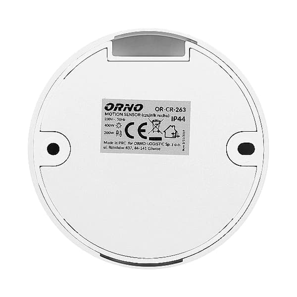 Mini-rörelsesensor för tak, ytmonterad LED-platt sensor, 360°, 400W, IP20
