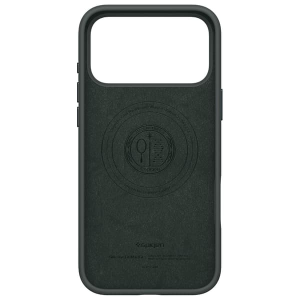 Spigen Silikone Fit MAG MagSafe-etui til iPhone 17 Pro Grøn
