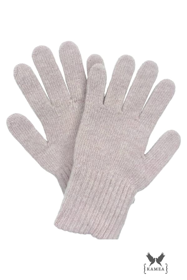 HANDSKER*01 dame uld pink
