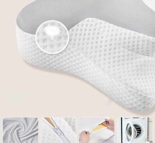 Donama ortopædisk nakkepude, memory foam, ergonomisk