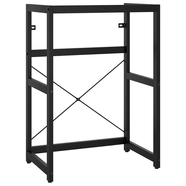 vidaXL håndvaskstel sort 59x38x83 cm jern
