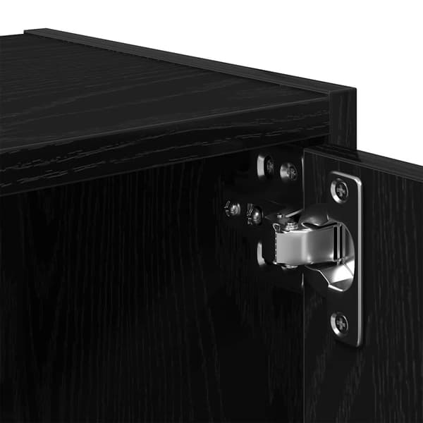 vidaXL bogreol sort egetræ 40x24x52 cm