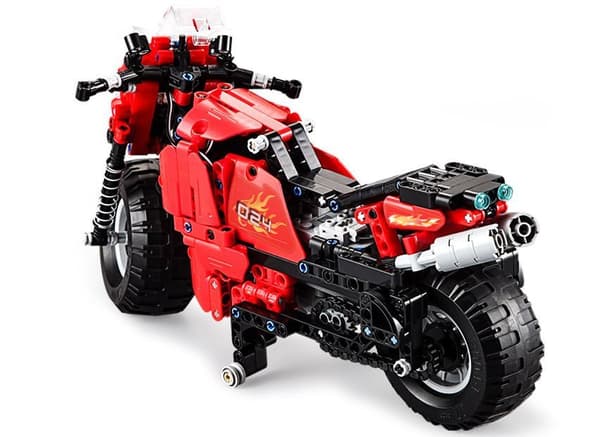 CADA Fjärrstyrd Motorcykel 2.4G 484-delars Set