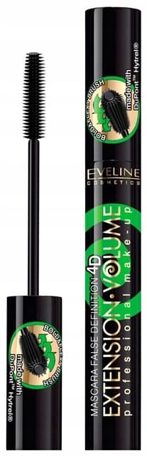 Eveline 4D Extension Volume mascara: forlænger, krøller, sort 10 ml