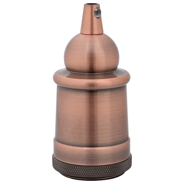 vidaXL Lamphållare 2 st röd brons E27
