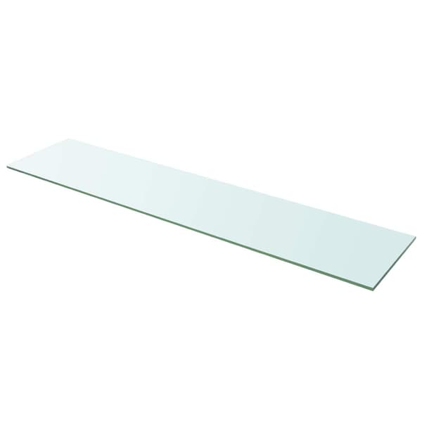 vidaXL hylde i glas, klart panel, 110x25 cm