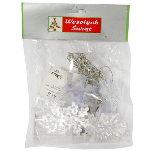 Set med LED-snöflingeljus med sugkoppar - batteridrivna