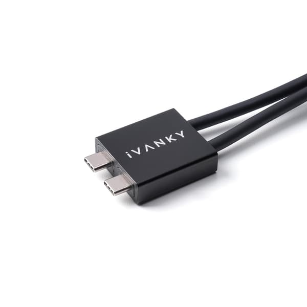 IVANKY Dobbelt USB-C Thunderbolt 4-kabel til FusionDock Max 1, 1,2 m