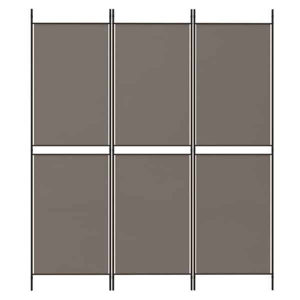 vidaXL 3-panelsskærm, antracit, 150x200 cm, stof