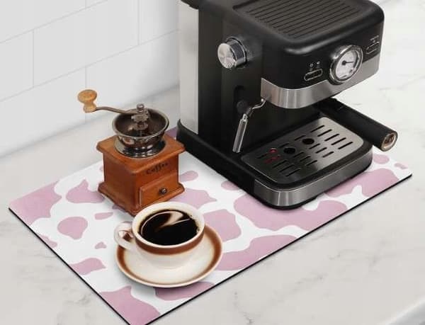 Absorberende skridsikker måtte til kaffemaskine 30x50 cm