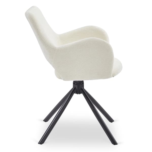 FLAV Cremefarvet Moderne Polstret Stol