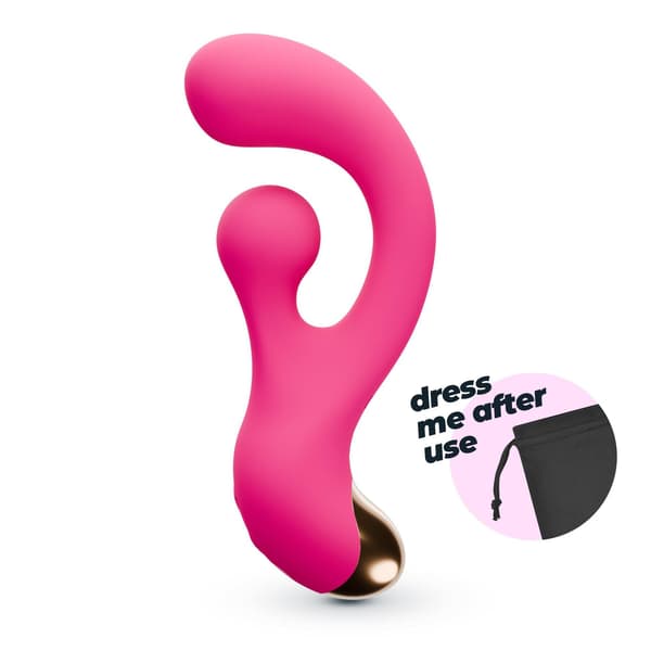 KNUSENDE PLEASER VIBRATOR MED ROTERENDE STIMULATION