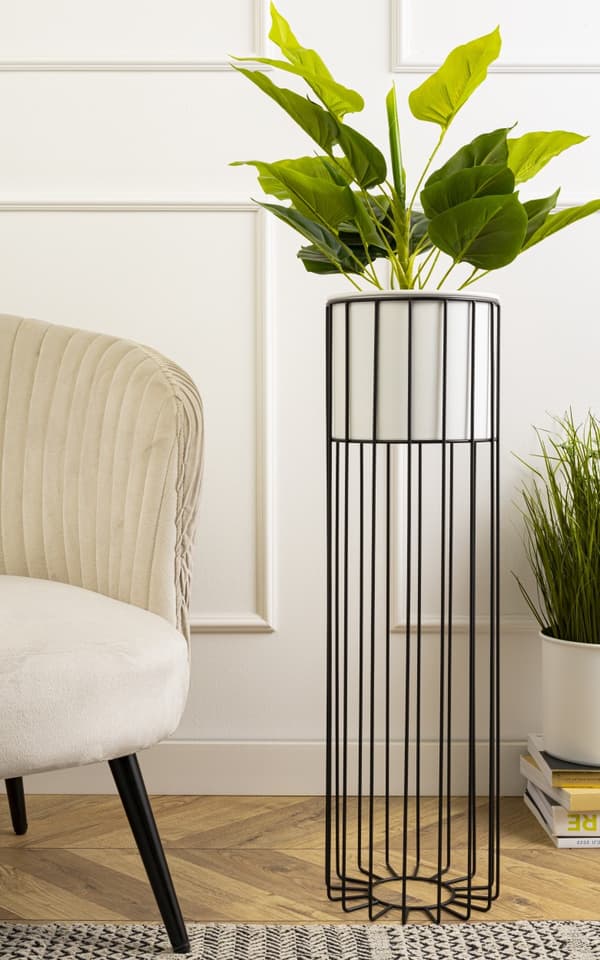 Moderni kukkateline kannella 70 cm LOFT