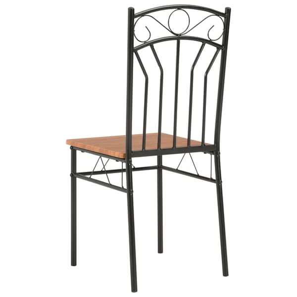 vidaXL spisebordsstole, sæt med 2, brun, MDF