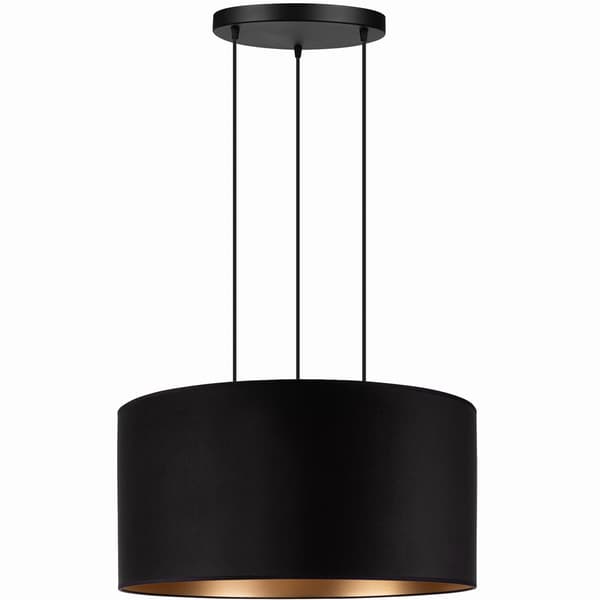 Tornado AXL1 lampe, sort og guld fløjl