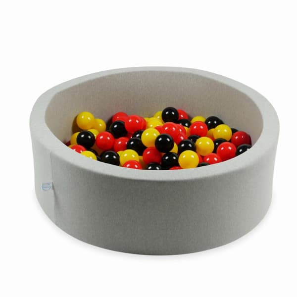 Lelupallot ø7cm 500kpl keltainen, punainen, musta
